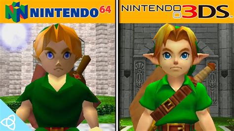 ocarina of time 3ds comparison.